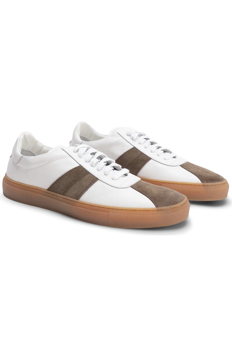 Robert Barakett Dalton Stripe Sneaker, Main, color, Tobacco