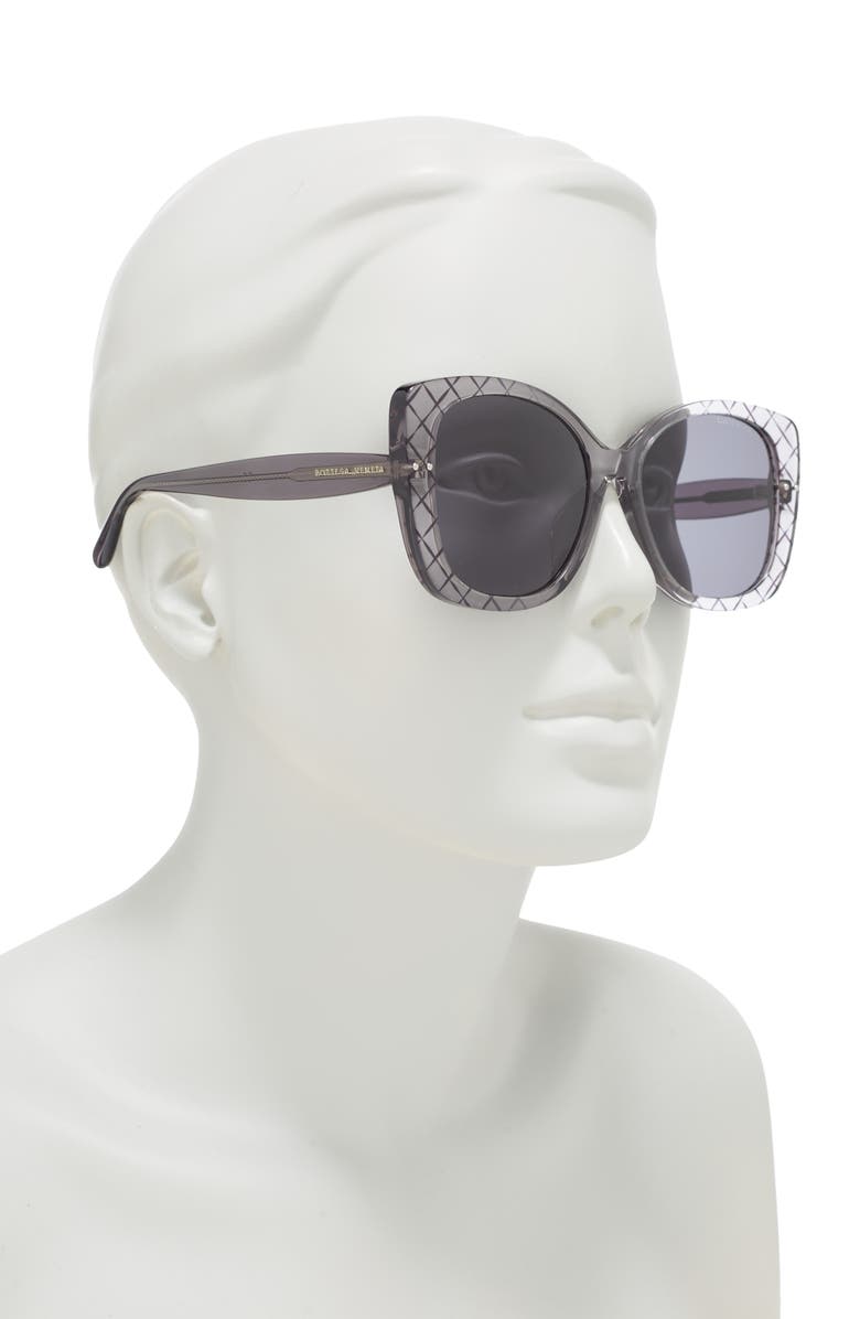 Bottega Veneta 54mm Square Sunglasses, Alternate, color,