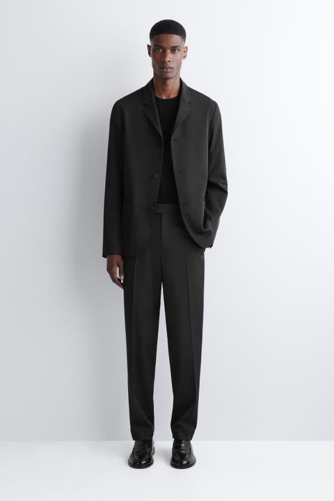 Tech-Twill Slim-Fit Straight-Leg Pants