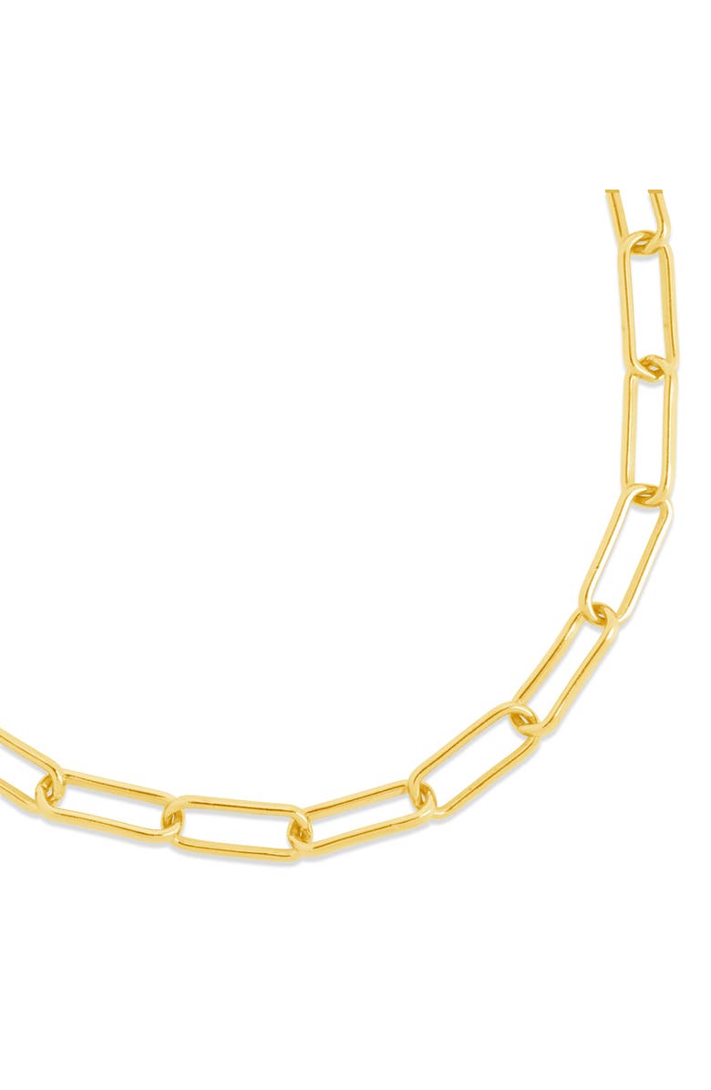 Sterling Forever Sylvie Chain Bracelet, Alternate, color, Gold