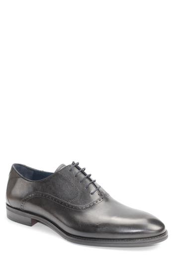 Vellapais Bristol Plain Toe Oxford In Black