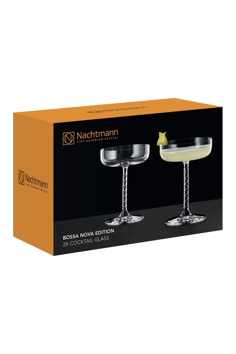 Bossa Nova Edition Set of 2 Cocktail Glasses, 8.5oz, Alternate, color, Clear