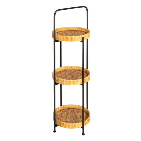 Modern Arched Plant Stand or Shelf with 3 Removable Trays
