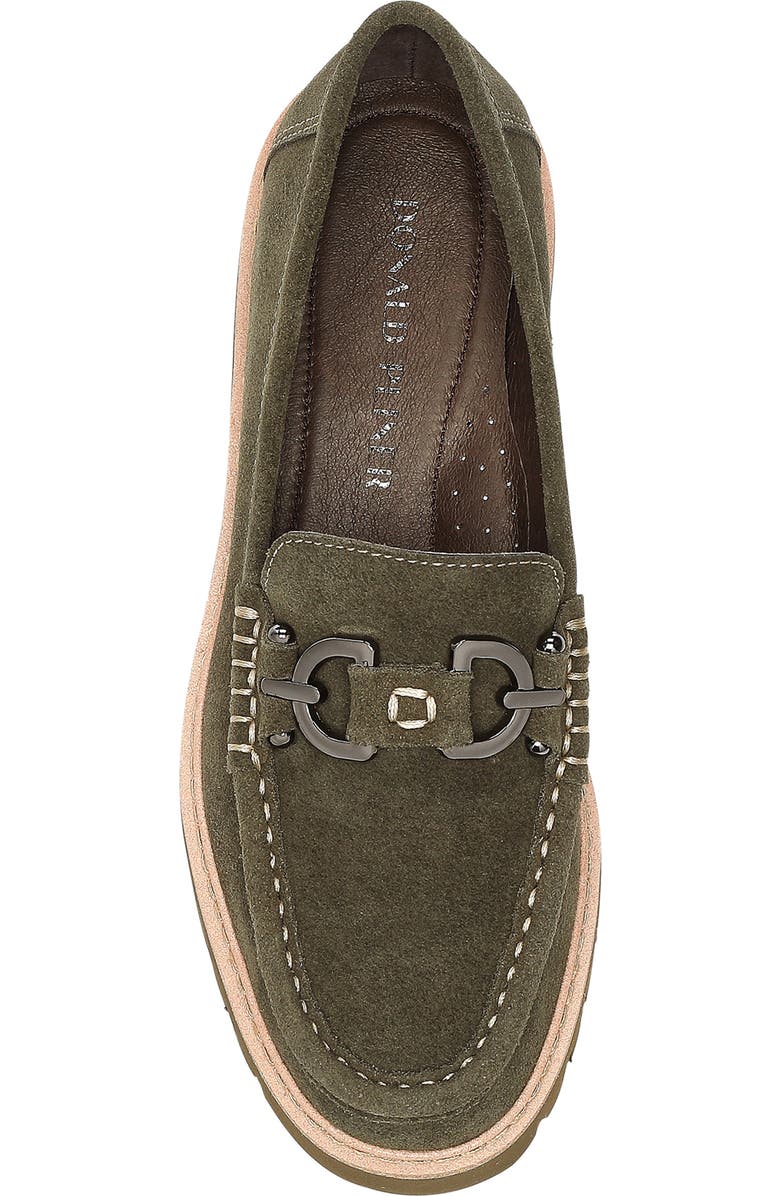 Donald Pliner Helioci Moc Toe Loafer, Alternate, color, Military G