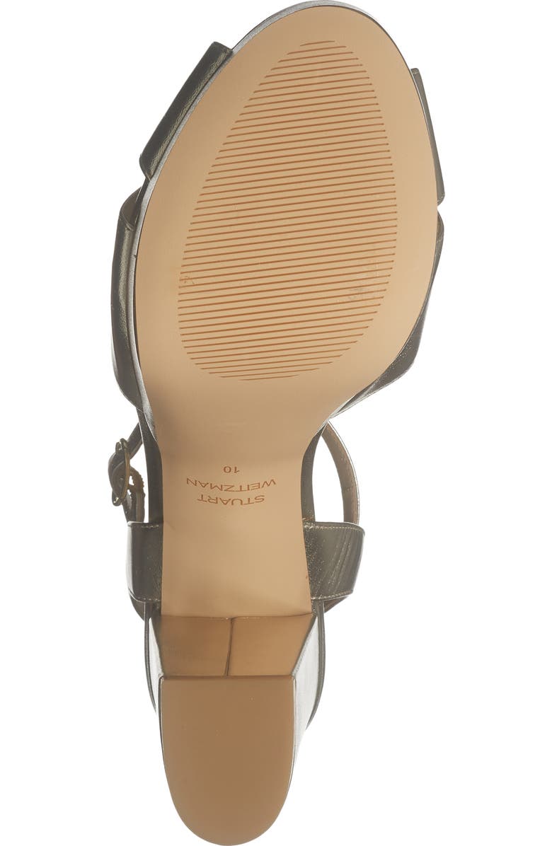 Stuart Weitzman Ivona Platform Sandal, Alternate, color, Platino
