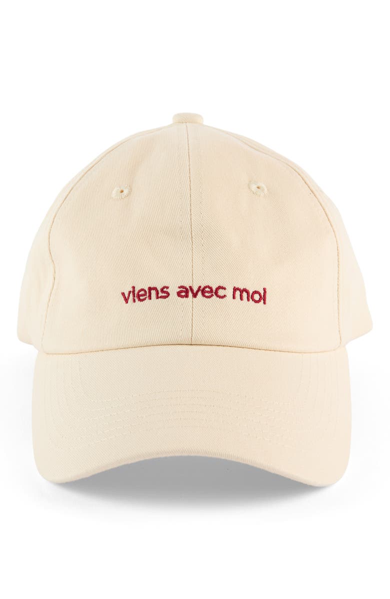 Viens Avec Moi Ball Cap, Alternate, color,