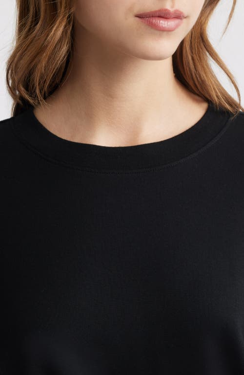 Open Edit Solid Stretch Modal Short Pajamas In Black