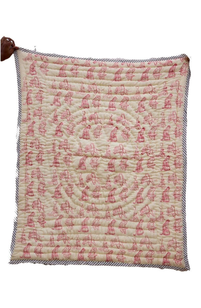 CQC LA Circus Baby Quilt - Baby, Main, color, Pink