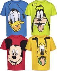 Disney Mickey Mouse 4-Pack Short Sleeve T-Shirts