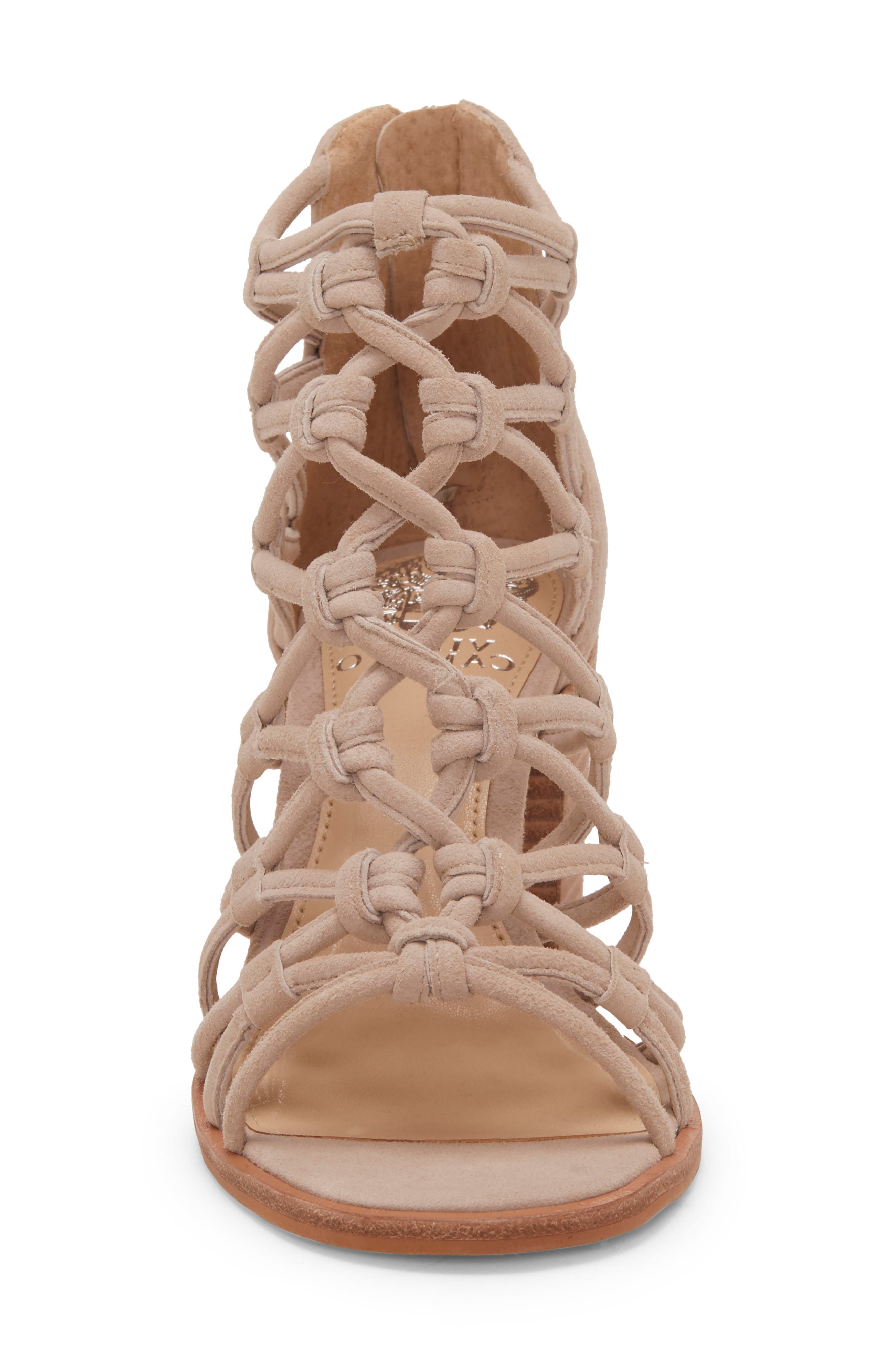 Karika Cage Sandal, Alternate, color, TIPSY TAUPE SUEDE