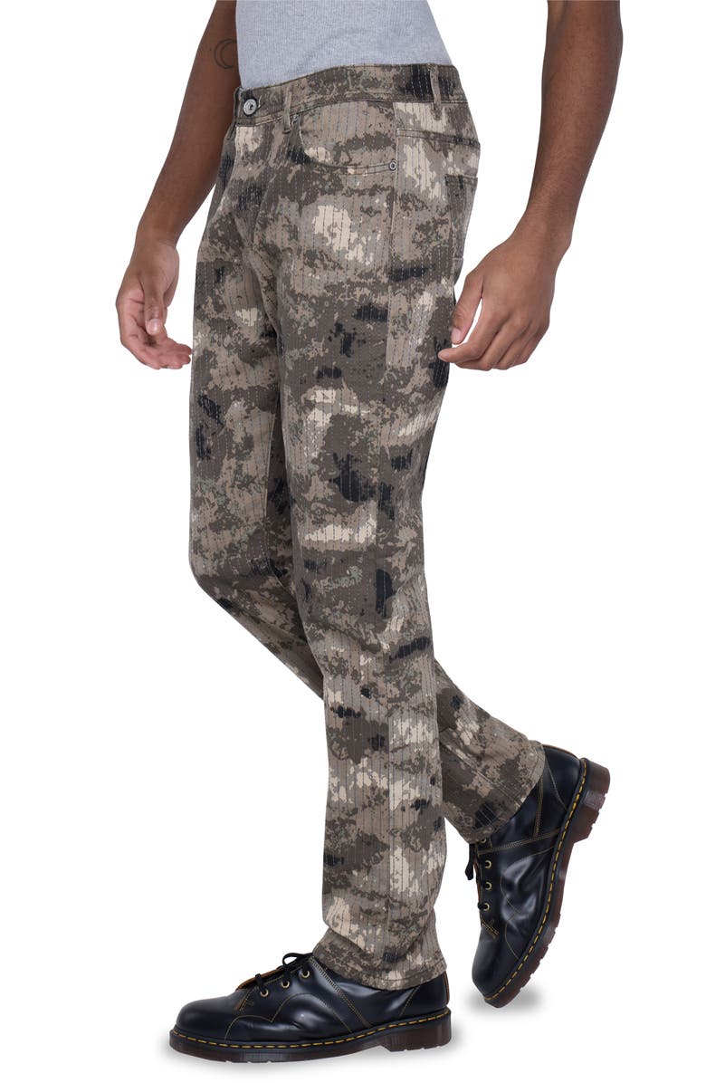 XRAY Camo Print Stitched Skinny Jeans, Alternate, color, 