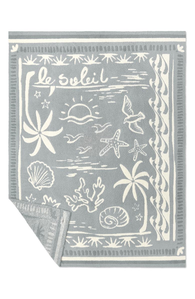 Barefoot Dreams<sup>®</sup> Le Soleil CozyChic<sup>®</sup> Throw Blanket, Alternate, color, Moonwater Multi