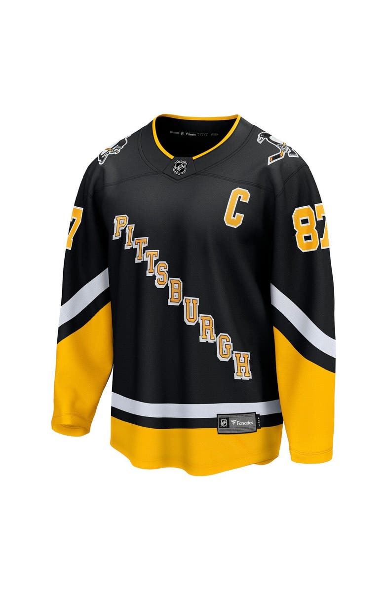 FANATICS Men's Fanatics Sidney Crosby Black Pittsburgh Penguins 2021/22 Alternate Premier Breakaway Player Jersey, Alternate, color, 