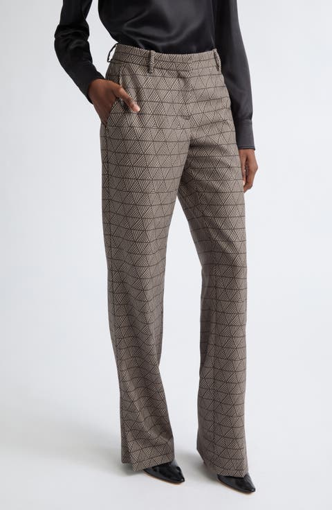 Petula Jacquard Narrow Leg Trousers