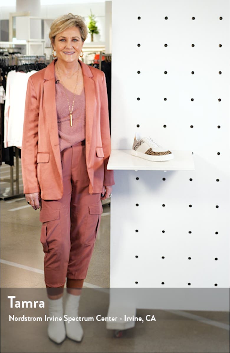 Blabber Genuine Calf Hair Snake Embossed Sneaker, sales video thumbnail