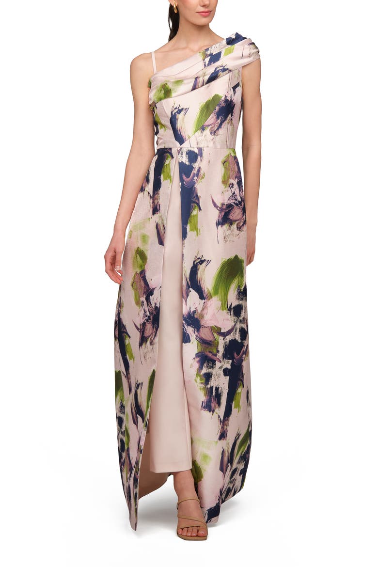 Whitely Floral Print Maxi Jumpsuit, Alternate, color, CHAMPAGNE MULTI
