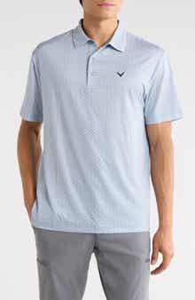 Chevron Foulard Print Short Sleeve Polo