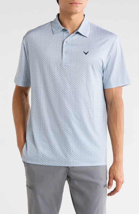 Chevron Foulard Print Short Sleeve Polo