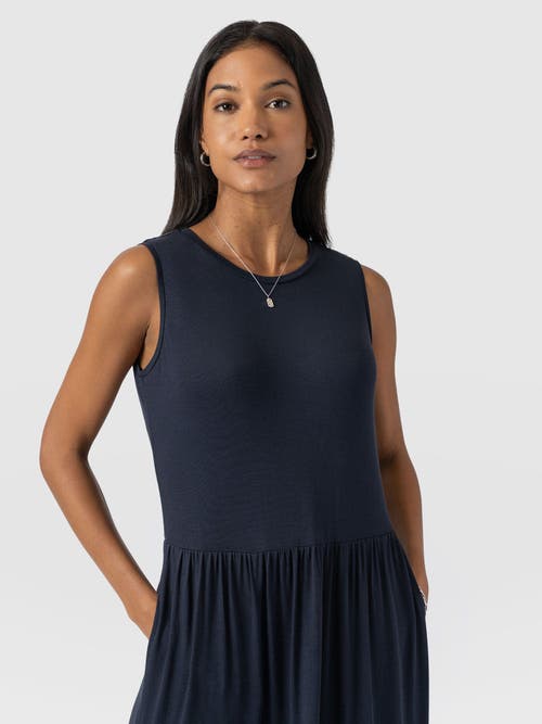 Saint And Sofia Saint + Sofia Greenwich Dress In Blue