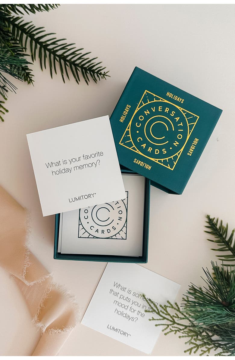 Lumitory Holiday Conversation Cards, Alternate, color, Fern