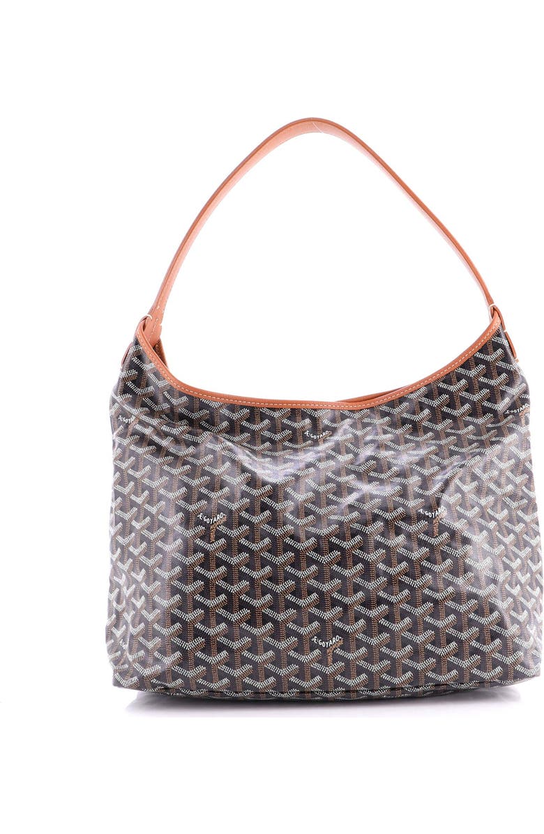 Pre-Owned Goyard Boheme Hobo Coated Canvas, Alternate, color, Brown