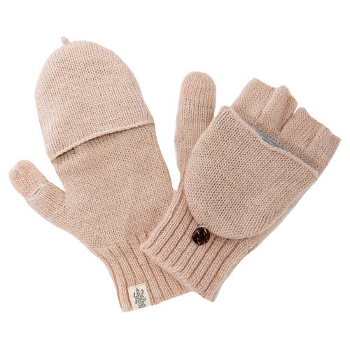 Nirvana Designs Bryant Fingerless Gloves W/ Flap In Pink Quartz