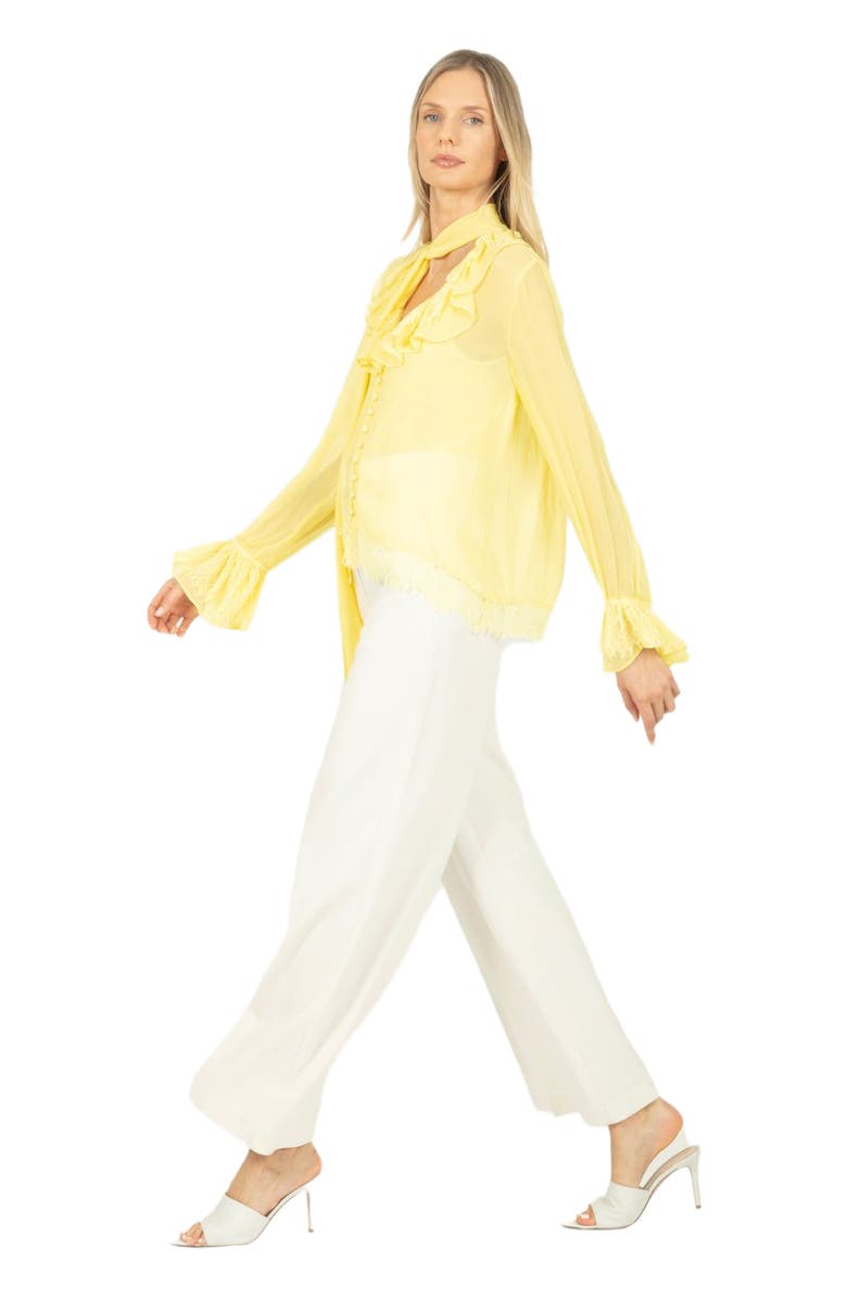 SECRET MISSION Davina Blouse, Alternate, color, Lemon Sorbet