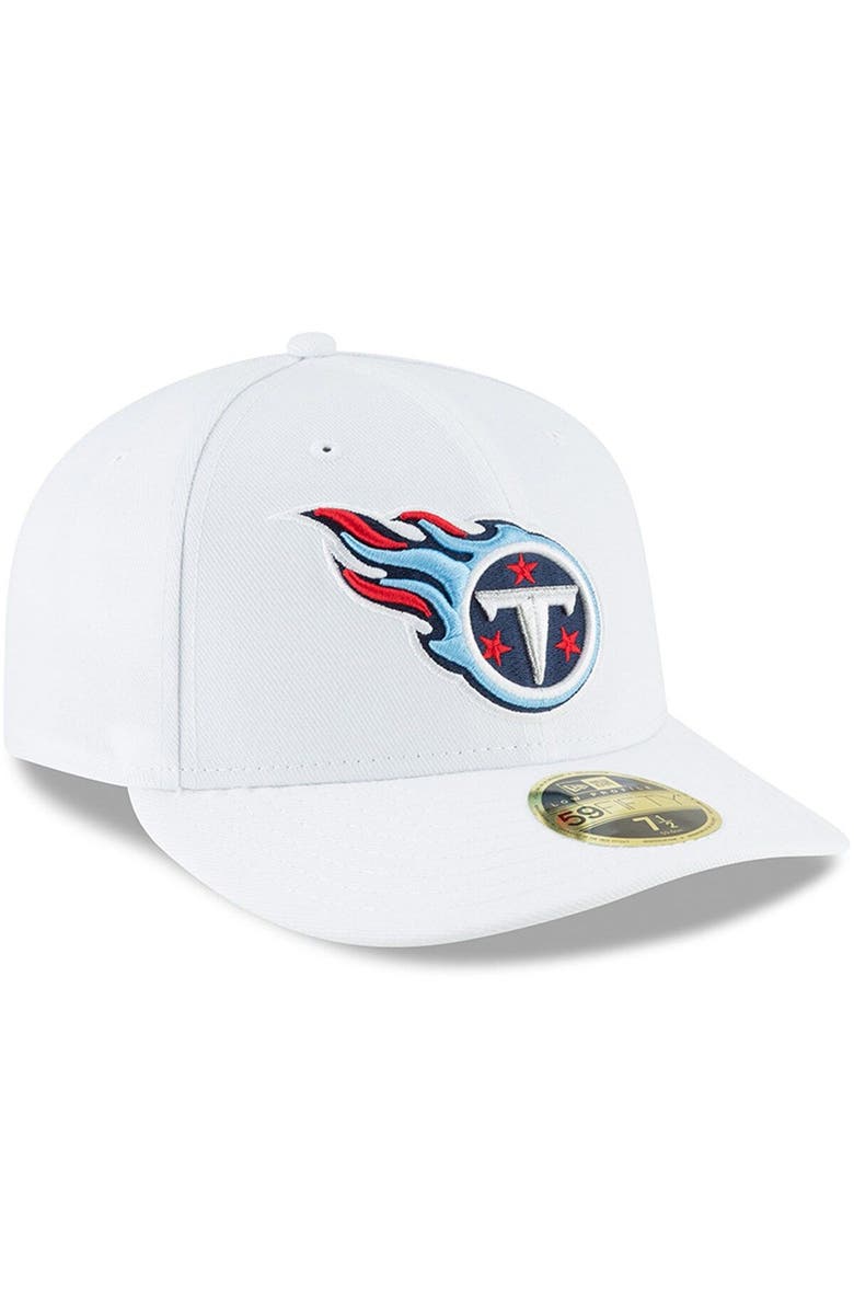 New Era Men's New Era White Tennessee Titans Omaha Low Profile 59FIFTY Fitted Hat, Alternate, color, 
