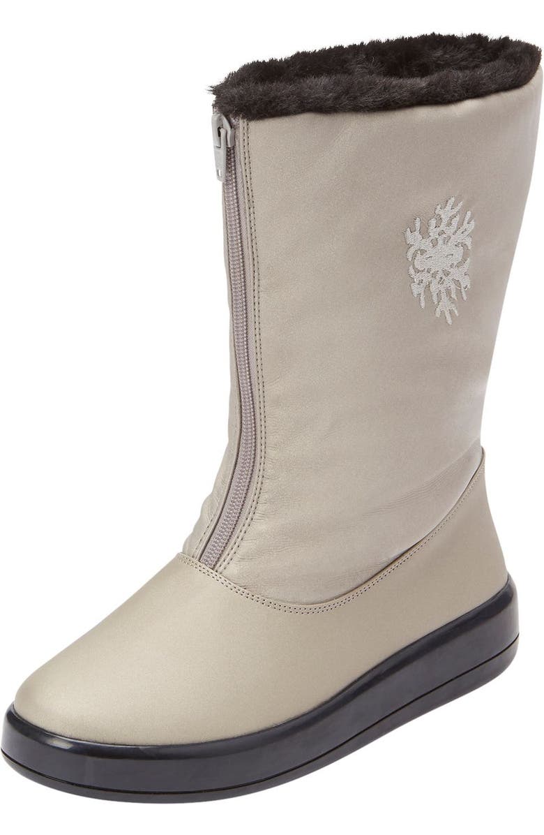 Comfortview The Snowflake Weather Boot, Main, color, Gunmetal