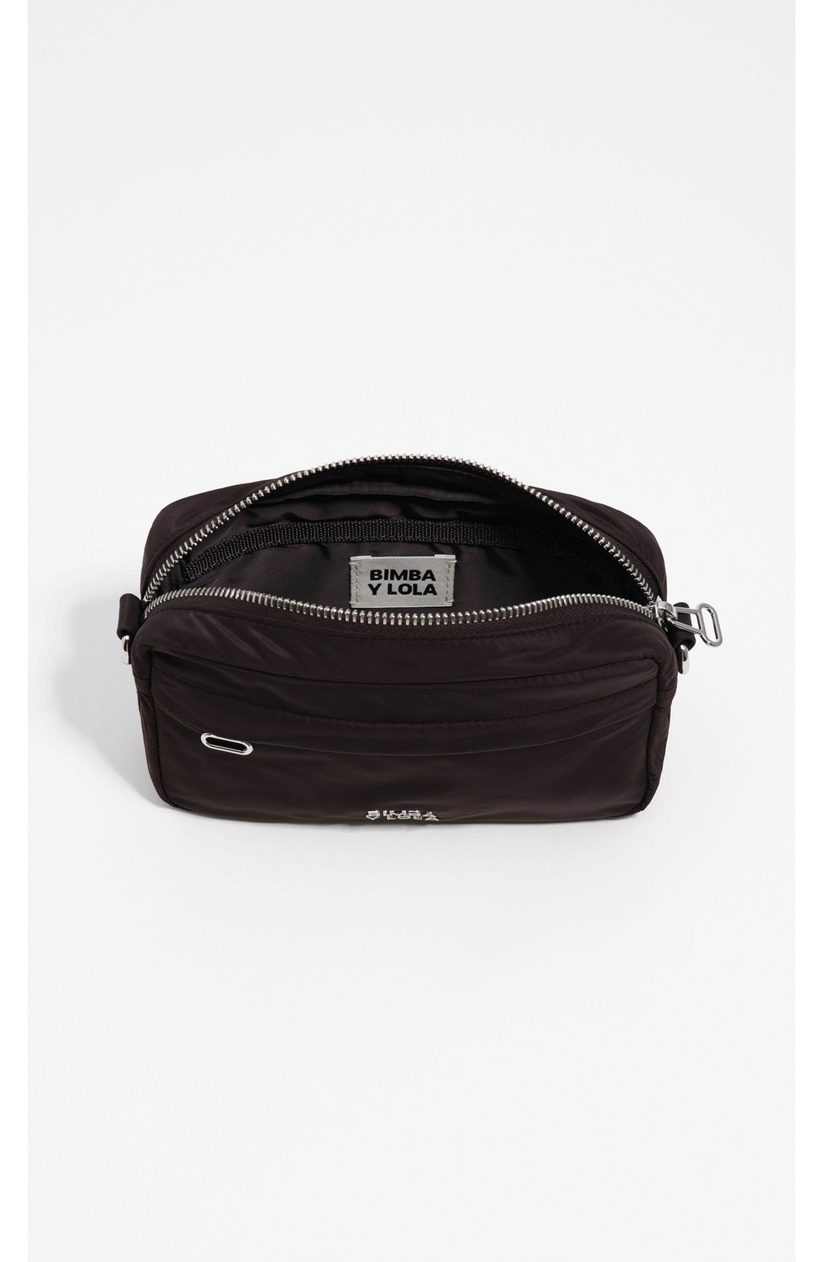 Bimba y Lola Nylon Exterior Crossbody Bag, Alternate, color, Charcoal