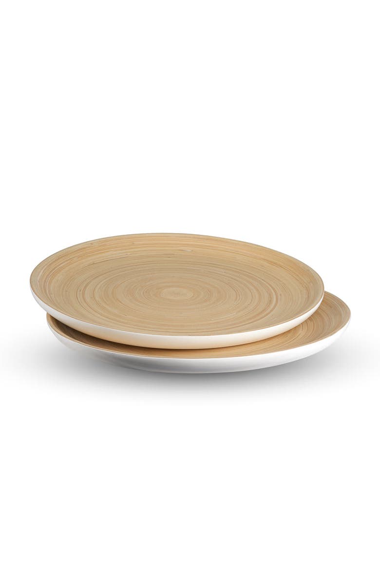 Serving Plate Set, 12 Inch x 2, Main, color, White