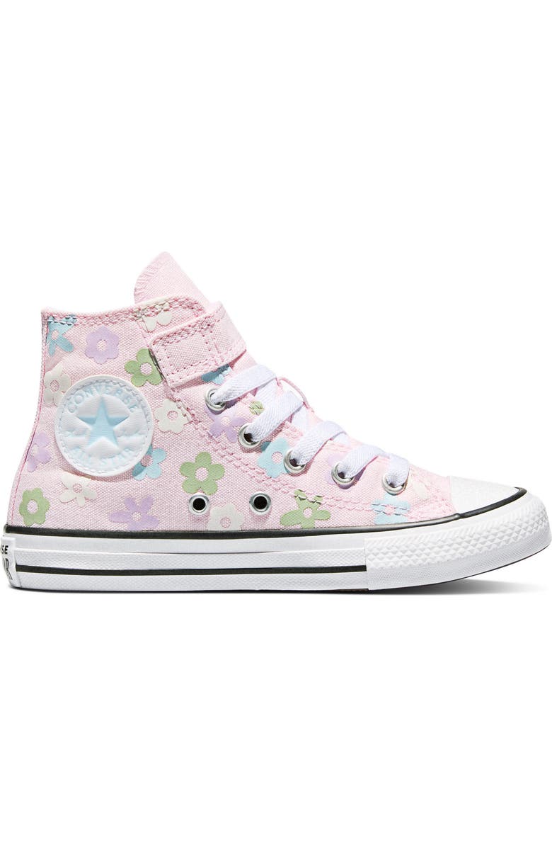 Converse Kids' Chuck Taylor All Star Easy On Canvas High Top Sneaker, Alternate, color, New Found Bloom/ White