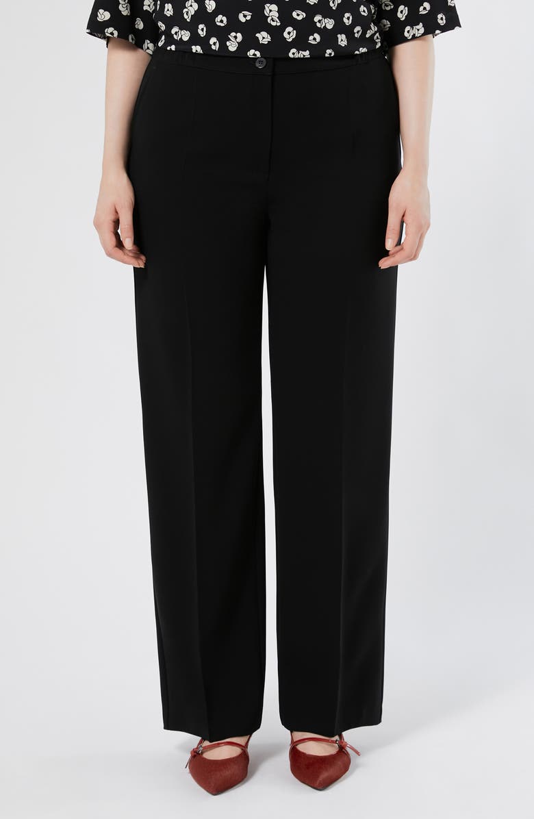 Marina Rinaldi Franz Wide Leg Pants, Main, color, Black