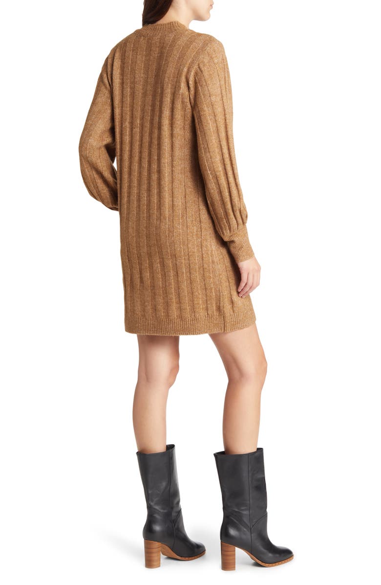 VERO MODA Alanis Long Sleeve Rib Sweater Dress, Alternate, color, 