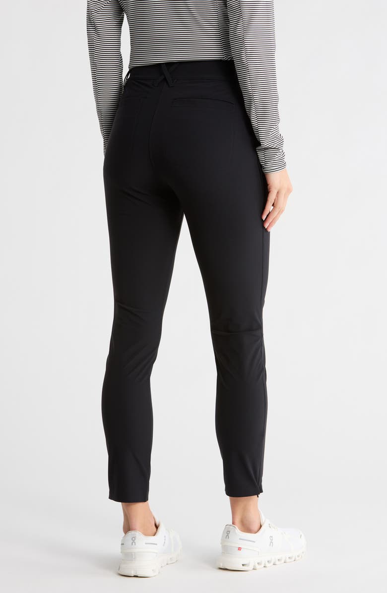 Peter Millar Bingham High Stretch Ankle Pants, Alternate, color, Black