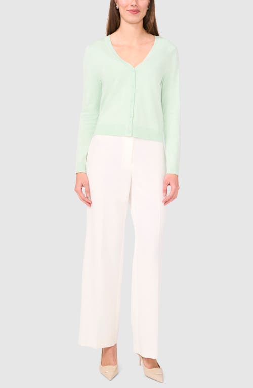 Halogenr Halogen(r) V-neck Cardigan In Mint Creme