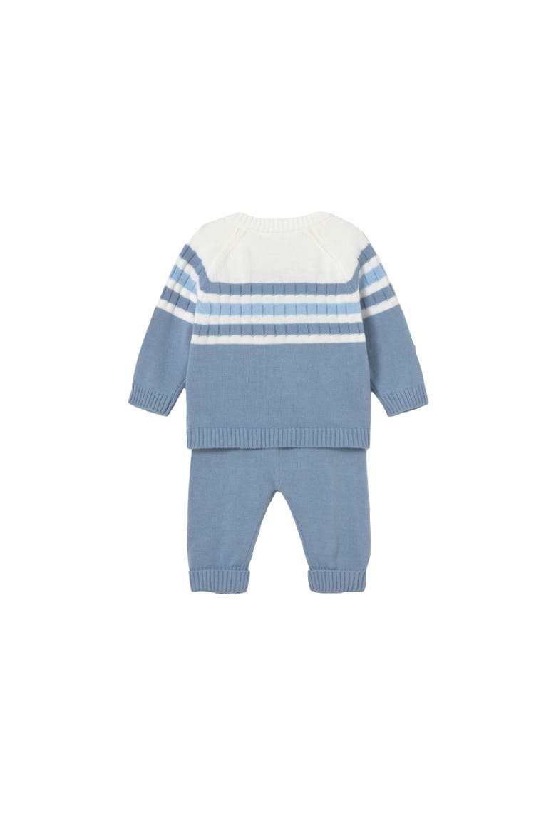 Knitted Striped Outfit, Alternate, color, Light Blue