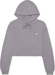 Dalix Heartly Ghost Cropped Hoodie