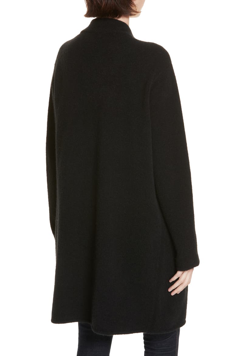 Open Sweater Coat, Alternate, color, BLACK