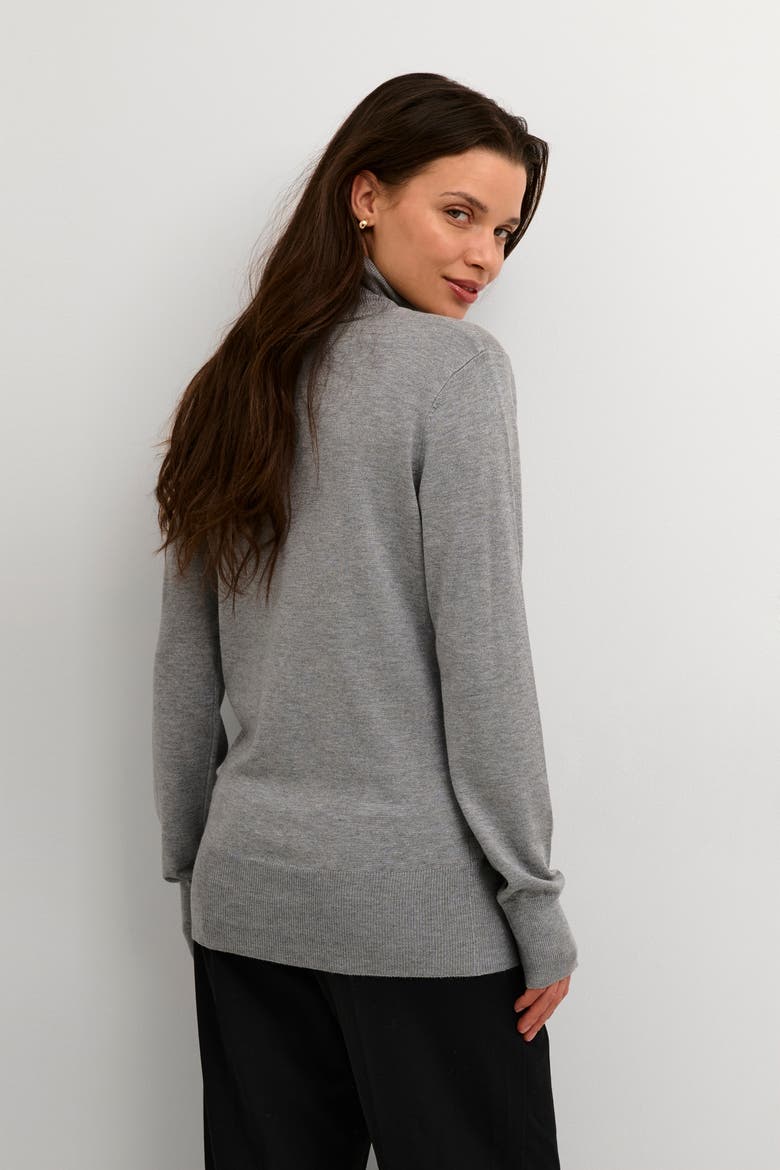 Astrid Roll Neck Jumper, Alternate, color, Grey Melange