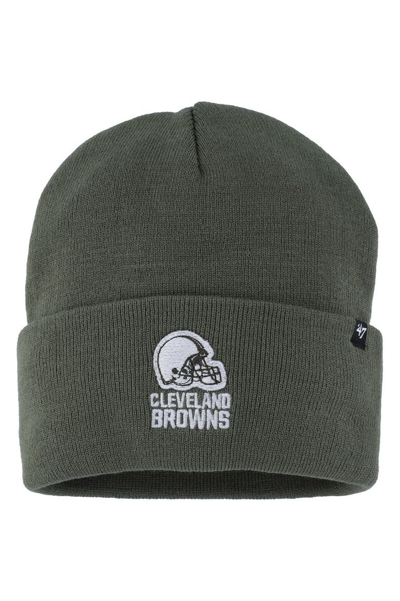 Women's '47  Green Cleveland Browns Haymaker Cuffed Knit Hat, Main, color, Green