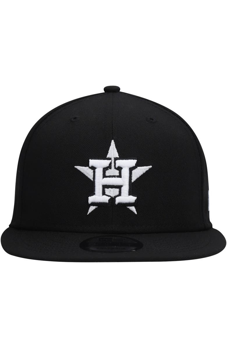 New Era Men's New Era Black Houston Astros Team 9FIFTY Snapback Hat, Alternate, color,
