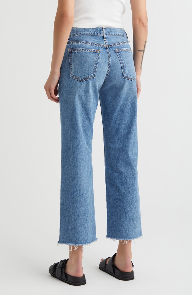 ASKK NY Raw Hem Ankle Straight Leg Jeans, Alternate, color, 