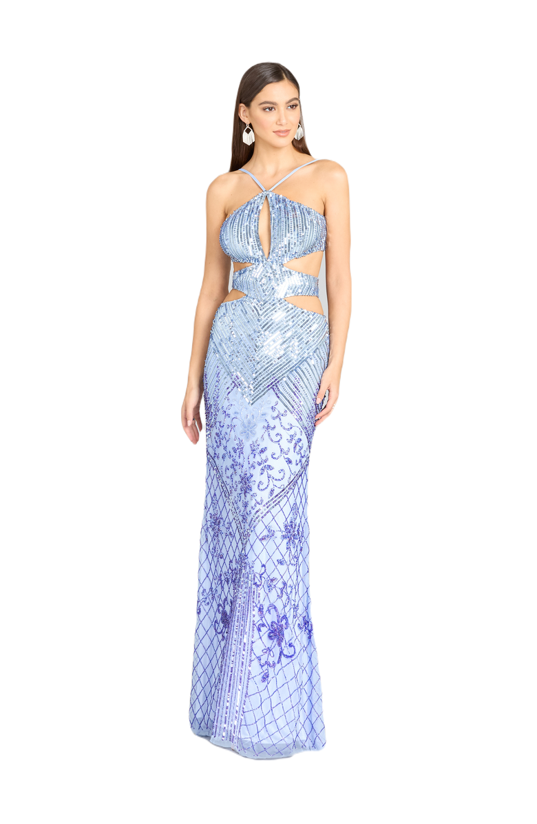LARA New York Bel & Genesis Prom Dress, Main, color, Periwinkle