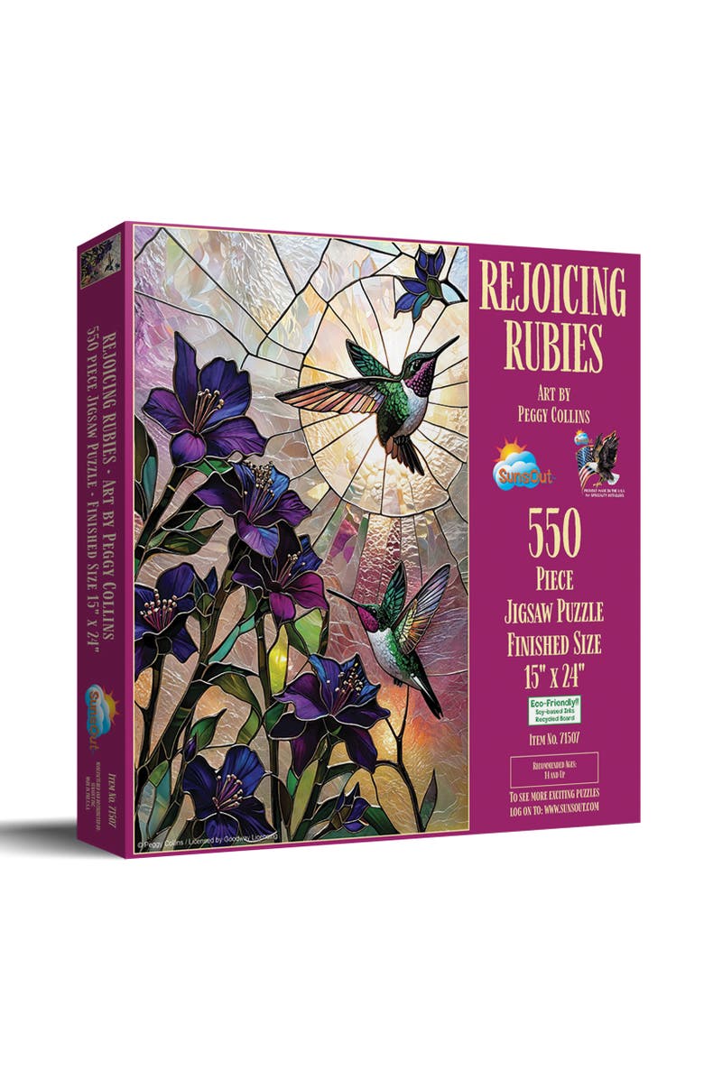 Sunsout Rejoicing Rubies 550 piece Jigsaw Puzzle for Adults, Main, color, Multicolor