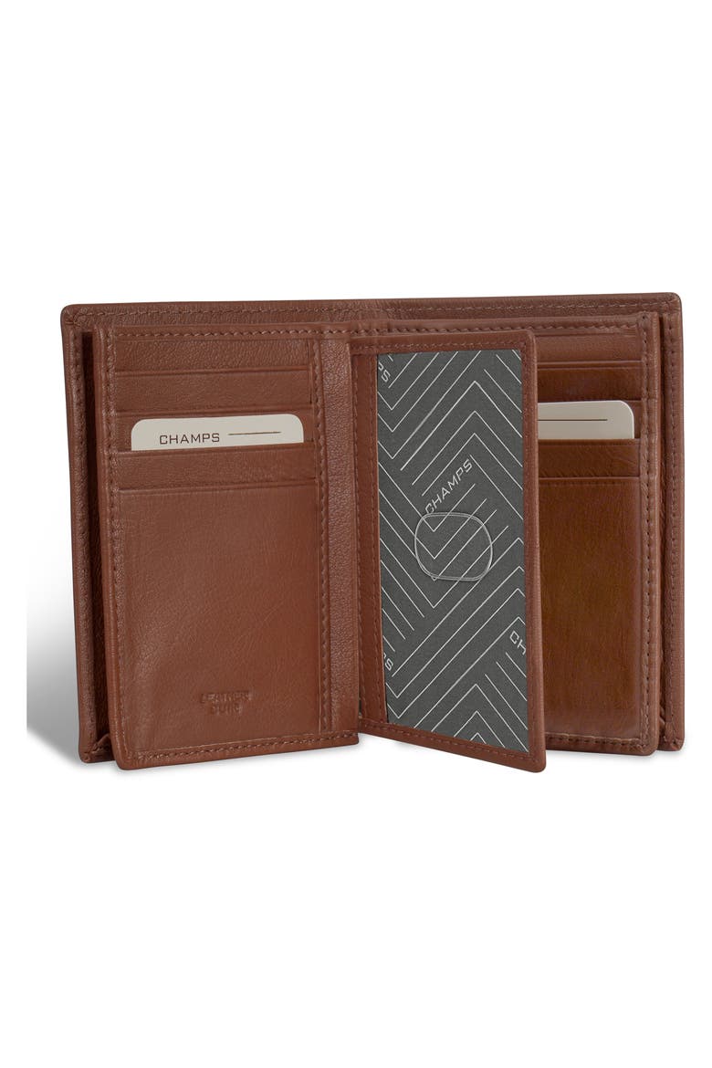 Vertical Bifold Wallet, Alternate, color, BROWN
