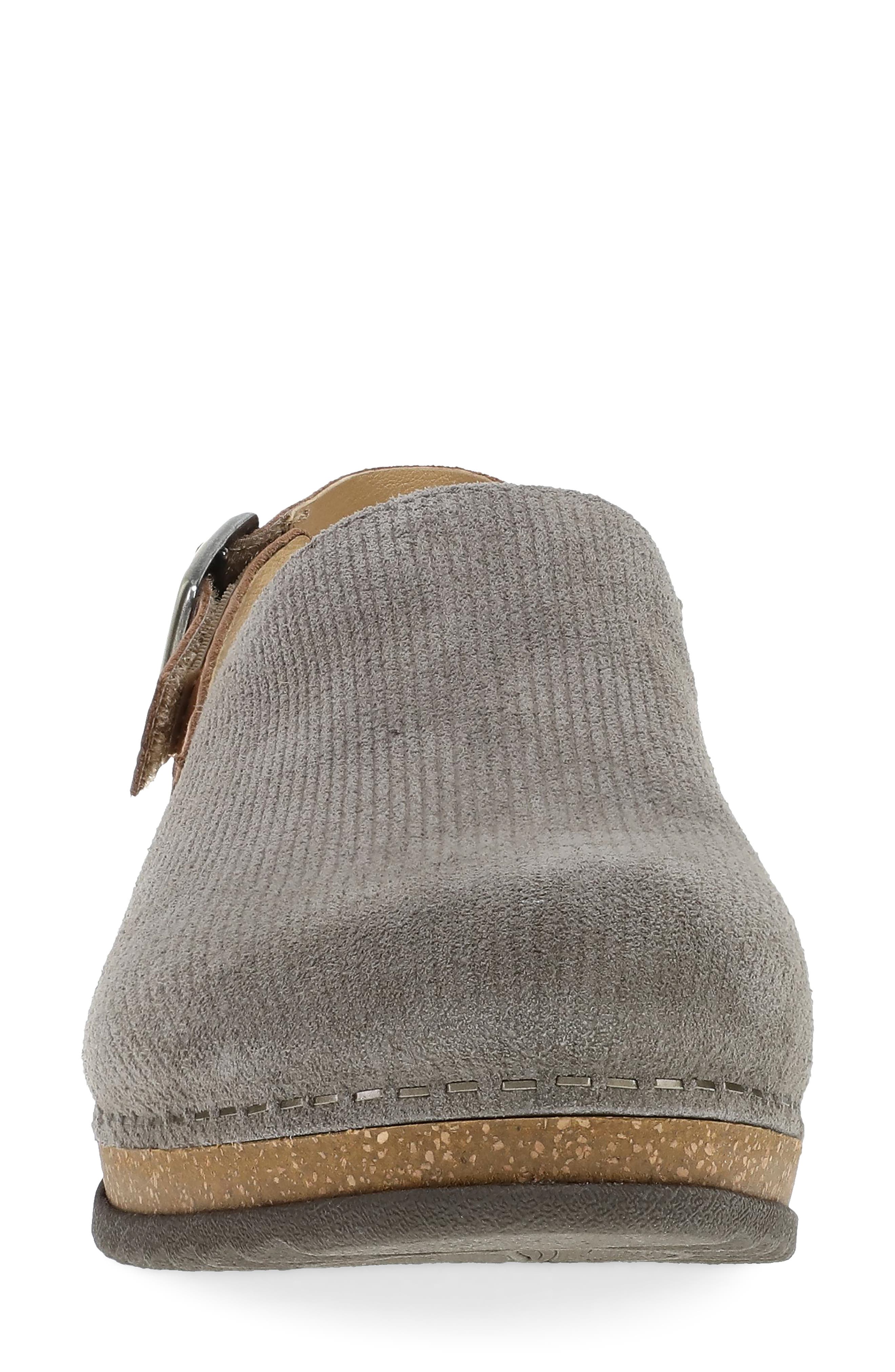 Merrin Slingback Clog, Alternate, color, STONE EMBOSSED SUEDE