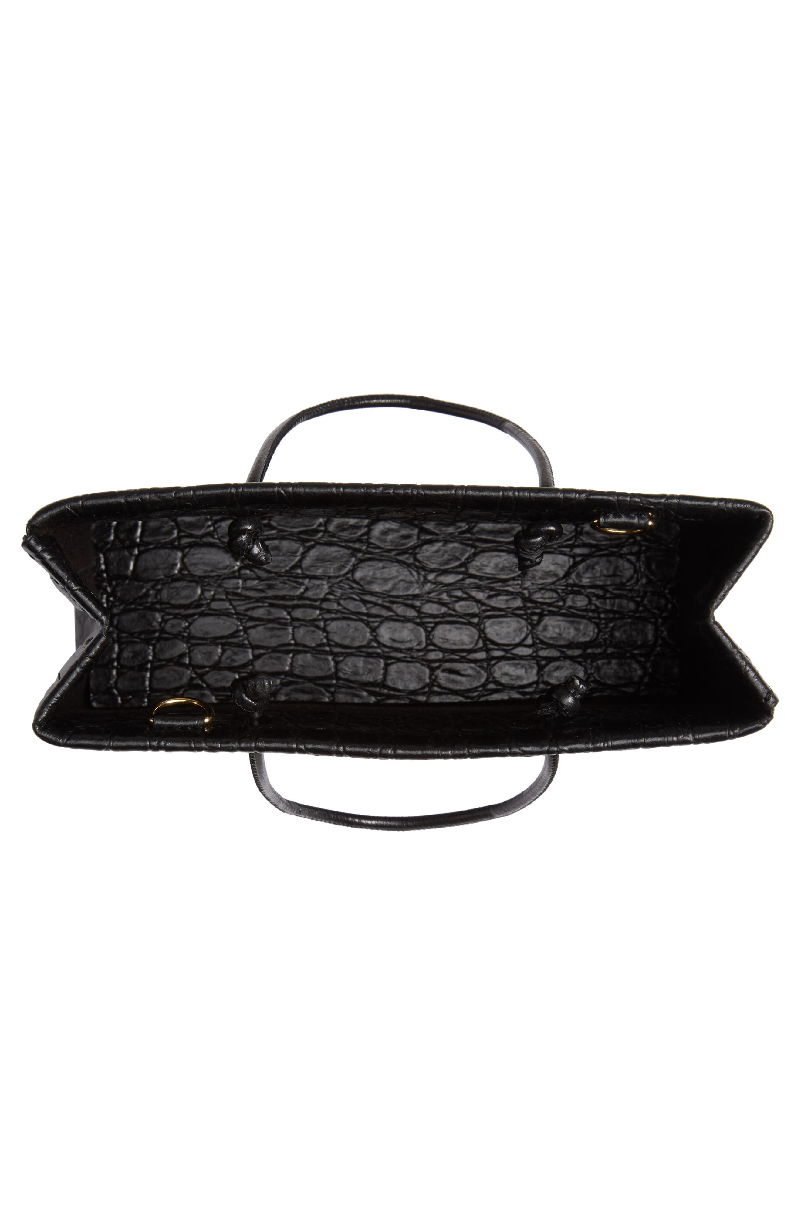 Medea Prima Hanna Croc Embossed Leather Bag, Alternate, color, 