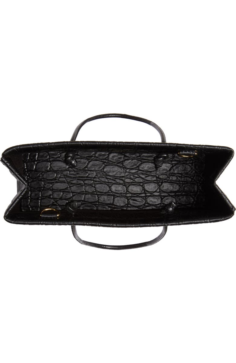 Medea Prima Hanna Croc Embossed Leather Bag, Alternate, color,