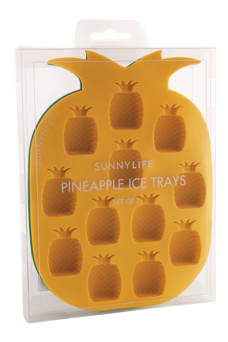 Pineapple Ice Cube Tray, Alternate, color, TURQUOISE/ YELLOW